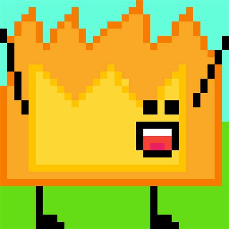 Pixilart - firey bfdi by rizkymlg1234