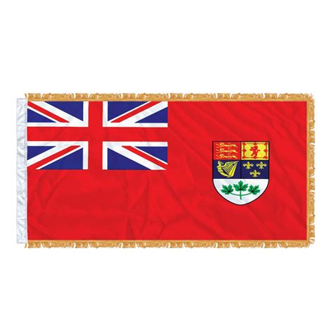 FLAG RED ENSIGN 6' X 3' SLEEVED & FRINGED