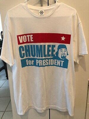 Pawn Stars Chumlee For President Short Sleeve Crew Neck T Shirt Large