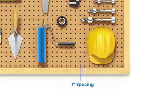 Pegboard Sizes Standard Panel Dimensions Designing Idea