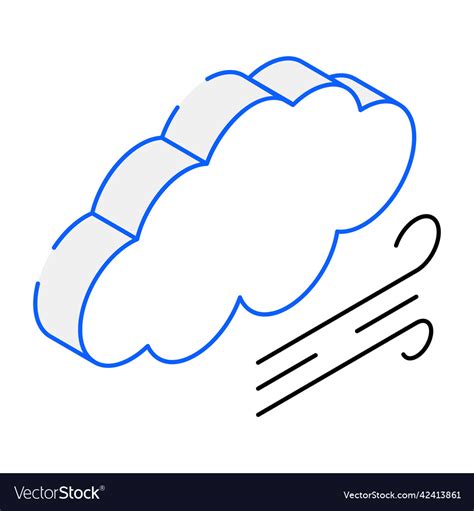 Windy weather Royalty Free Vector Image - VectorStock