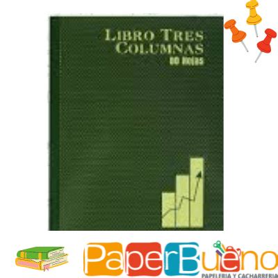 Cod 000824 Cuaderno De Contabilidad Tres Columnas Medio Oficio Pasta