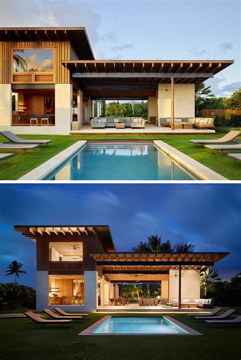 This New Home In Hawaii Was Designed To Enjoy Indoor/Outdoor Beachfront ...