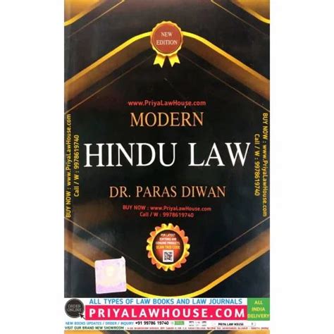 Modern Hindu Law Dr Paras Diwan Th Edn Allahabad Law Agency