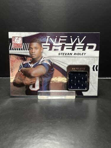 Stevan Ridley Donruss Elite New Breed Jersey Game Worn