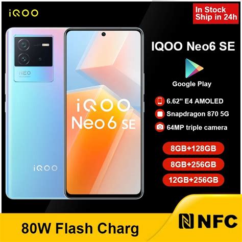 Vivo Iqoo Neo6 Neo 6 Se Smartphone Snapdragon 870 5g Cellphone Dual