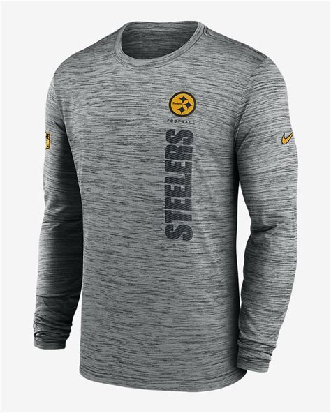 Pittsburgh Steelers Sideline Velocity Men S Nike Dri Fit Nfl Long Sleeve T Shirt