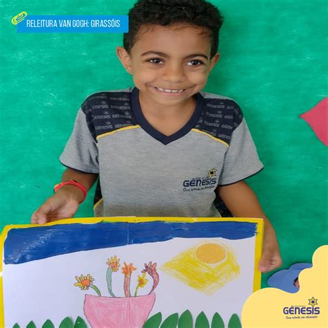 releitura Van Gogh: “Girassóis” - unidade justinópolis | Gênesis - Rede