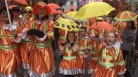 Uniquely Philly Crowds Line Broad Street For Mummers Parade