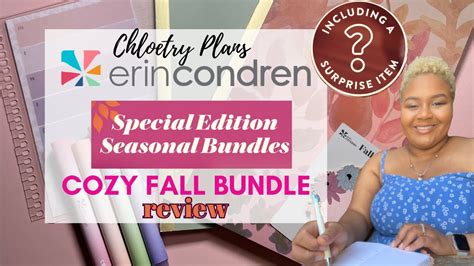 NEW Erin Condren Cozy Fall Seasonal Bundle Chloetry Plans YouTube