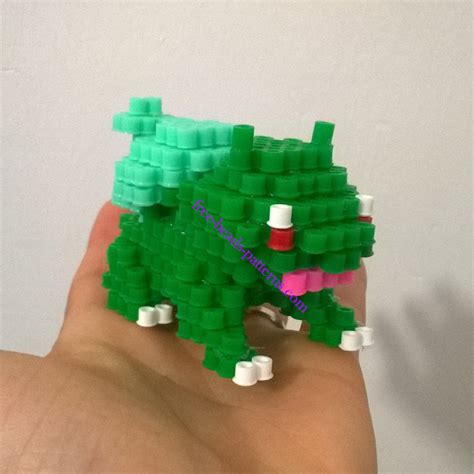 3d Perler Hama Beads Pixelart Beadart Bulbasaur Pokemon 5 Free