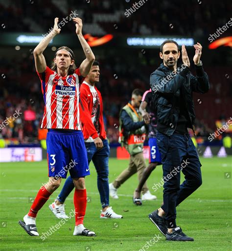 Filipe Luis Atletico Madrid Teammates Celebrate Editorial Stock Photo ...