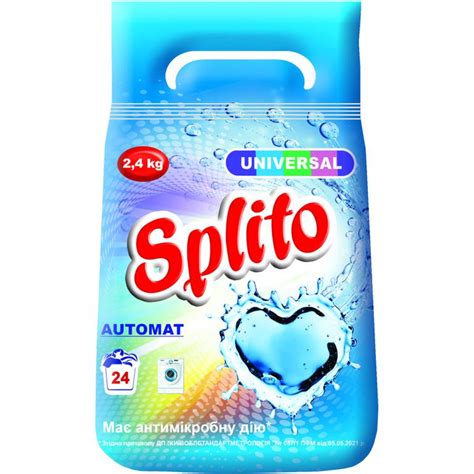 Стиральный порошок Splito Universal автомат 2.4 кг (4820049383027 ...