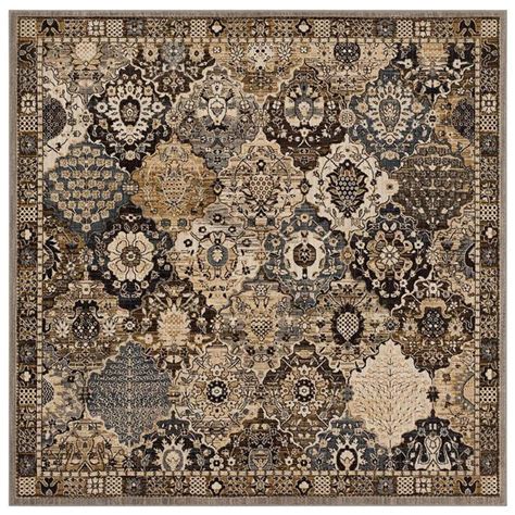 Home Decorators Collection Patchwork Grey 8 Ft X 8 Ft Square