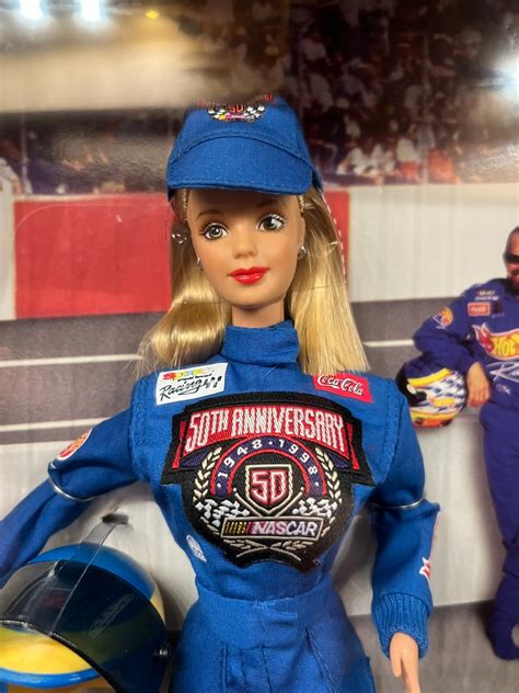 50th Anniversary Nascar Barbie 1998 Etsy