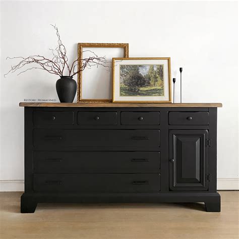 Black dresser inspo | Black bedroom furniture, Dresser makeover black ...