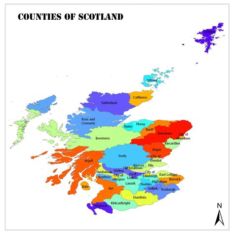 Counties Of Scotland Map - Allyce Maitilde