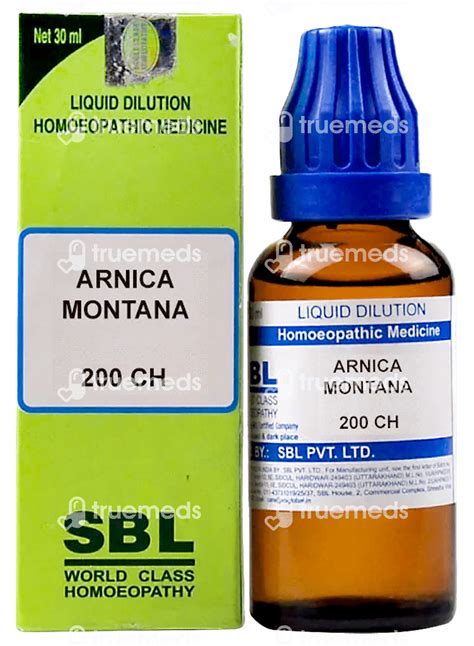sbl arnica montana  ch dilution  ml  side effects dosage