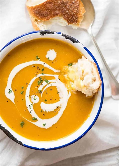 classic easy pumpkin soup recipetin eats