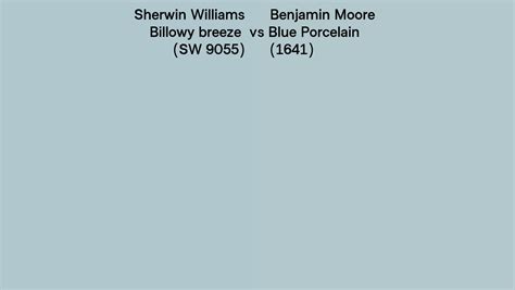 Sherwin Williams Billowy Breeze Sw 9055 Vs Benjamin Moore Blue