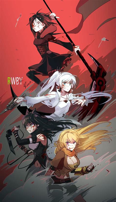 Team RWBY by Kuma | RWBY | Rwby wallpaper, Rwby anime, Rwby