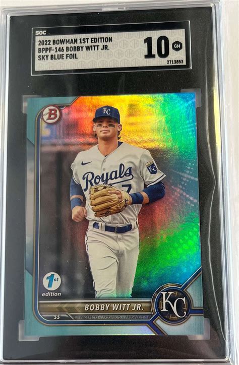 Mlb Bowman St Edition Bobby Witt Jr St Bowman Graded Card Bppf