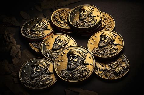 Premium AI Image | Pirate Doubloons