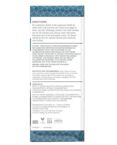 Go Gray REMOVE Revitalizing Treatment Hair Color Remover 1 Application ... 