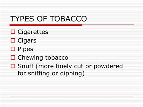 Ppt Harmful Effects Of Tobacco Use Powerpoint Presentation Id175445