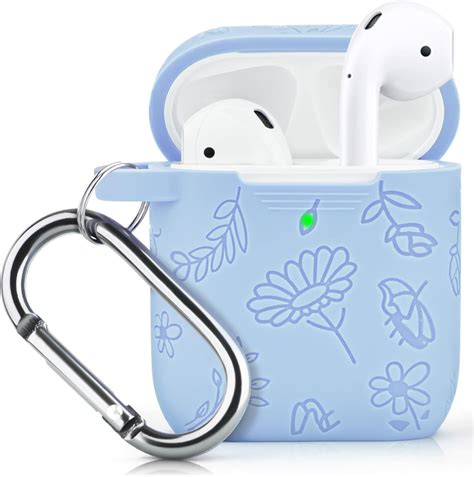 Amazon Filoto Airpods Case Silicone Flower Engraved Protective