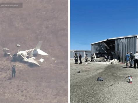 Video Avionetas Chocan Al Aterrizar En Aeropuerto De California Hay