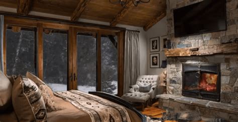 Blizzard Sounds Winter Hut Ambience Fireplace Sounds for Sleep Cozy ...