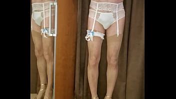 Crossdresser parades in Simone Pérèle Bridal lingerie XVIDEOS