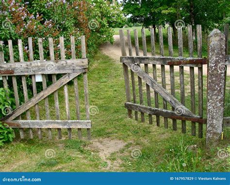 Old Gates Stock Image Image Of Summer Fence Road 167957829