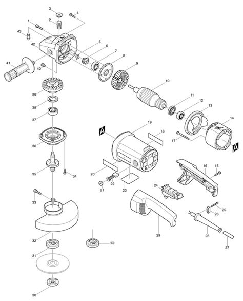 Makita Angle Grinder Parts Name | Reviewmotors.co