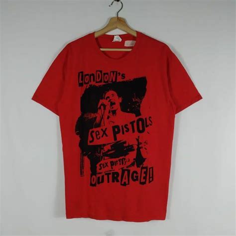 Vintage Y2K Sex Pistols Punk Rock Johnny Rotten Band T Shirt Men S