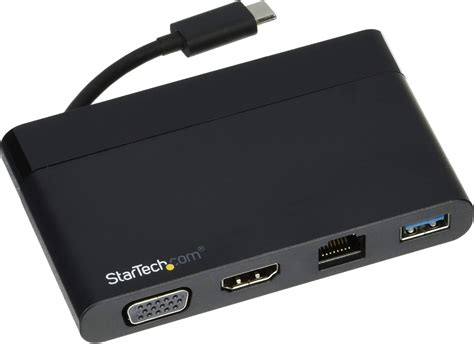 Startech Usb C Multiport Adapter With Hdmi Vga Gigabit Ethernet