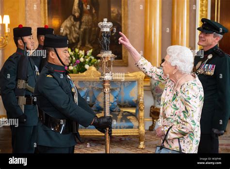 The Ceremonial Staff Carried By The Royal Gurkha Rifles Regiment Hi Res