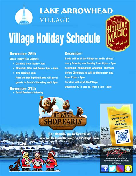 EVENTS — LAKE ARROWHEAD VILLAGE