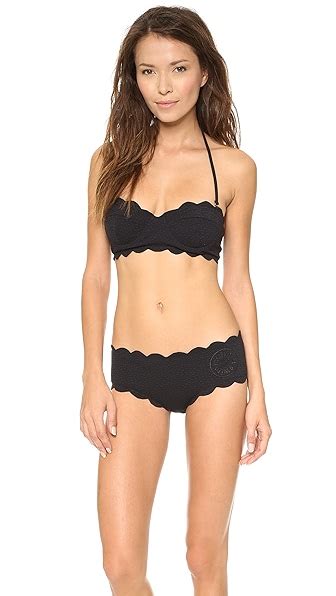 Marysia Swim Underwire Scallop Bandeau Bikini Top Shopbop