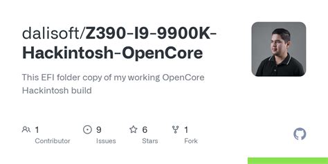 GitHub Dalisoft Z390 I9 9900K Hackintosh OpenCore This EFI Folder