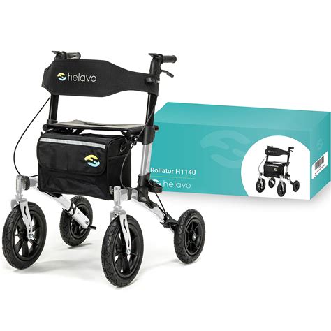 Helavo All Terrain Walker With Puncture Proof Flat Free Solid Rubber