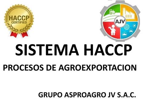 1 HACCP EN LA AGROINDUSTRIA Josue Junior Ballena Campos UDocz