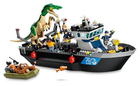 Lego Jurassic World Baryonyx Dinosaur Boat Escape 76942 Building Kit Cool Toy Playset For