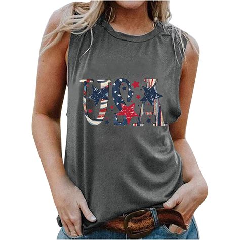 REORIAFEE Women American Flag Tops 1776 4th Of July Tanks Shirt