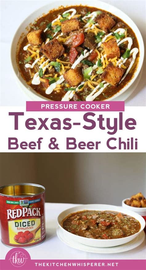 Texas-Style Beef & Beer Chili – The Kitchen Whisperer