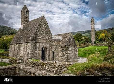 Glendalough Monastic Site Stock Photo - Alamy