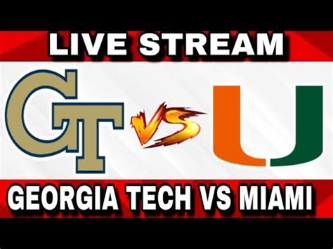 Georgia Tech Vs Miami Highlights And Reactions Youtube