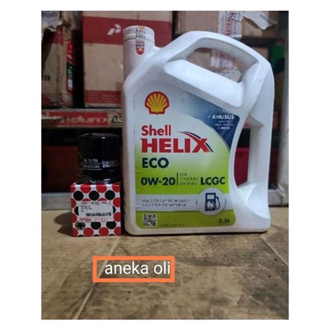 Jual Paket Ganti Oli Shell Lcgc Sae W Filter Oli Daihatsu Agya