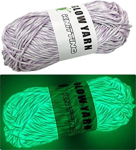 Amazon Glow In The Dark Yarn Yarns For Crocheting Yards Sewing